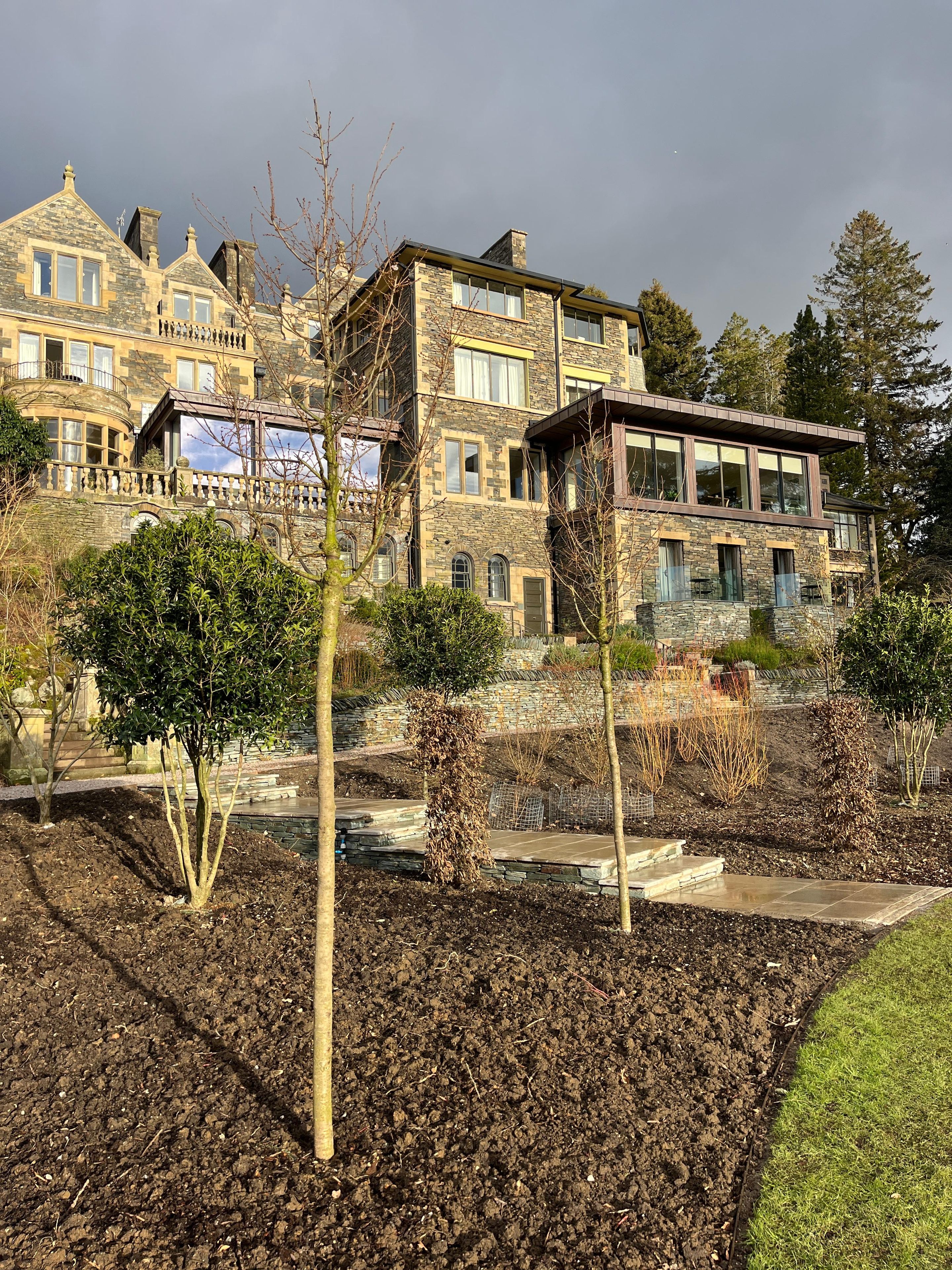 Langdale chase exterior trees