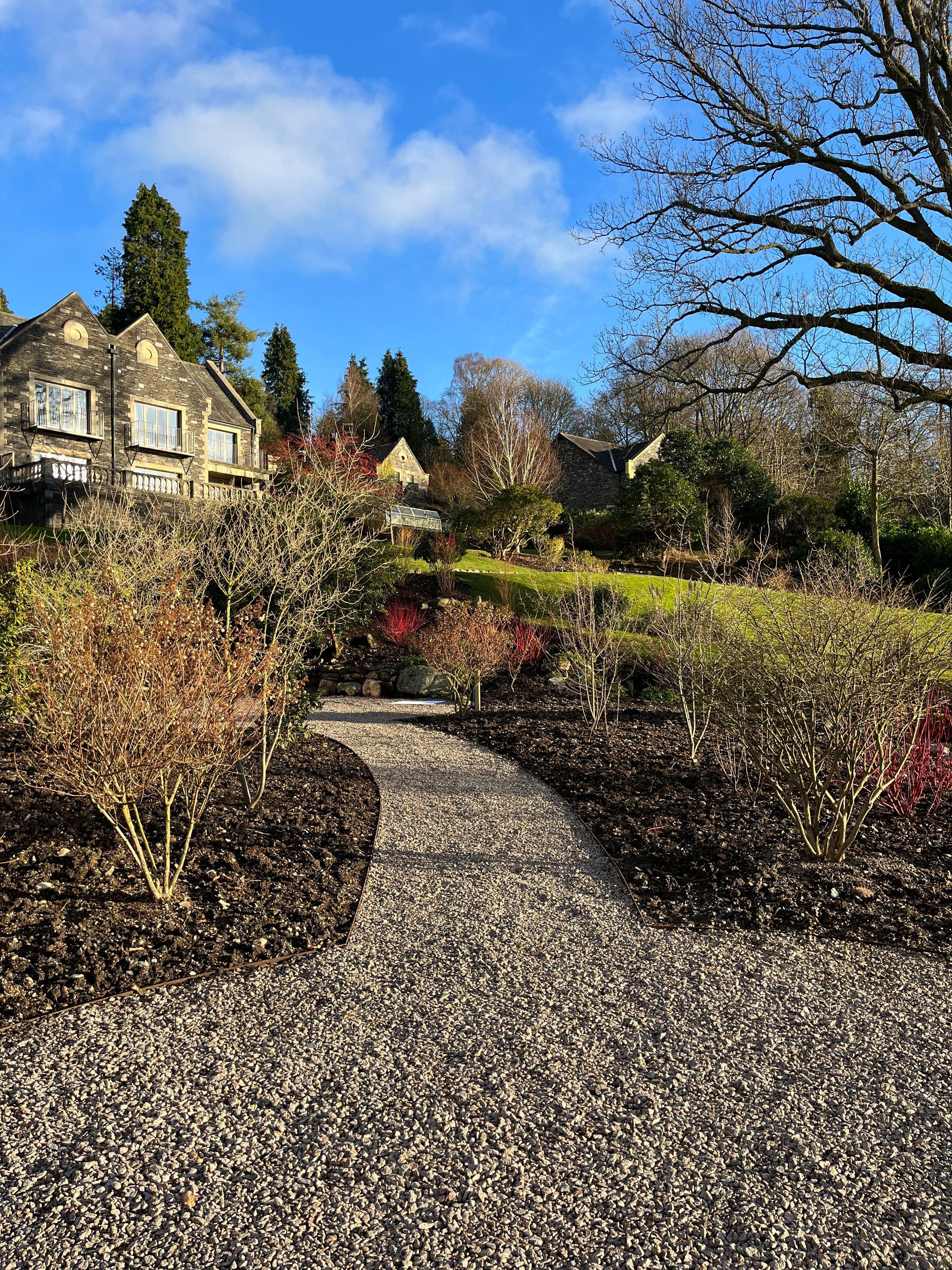 Langdale pathway with surrounding soil