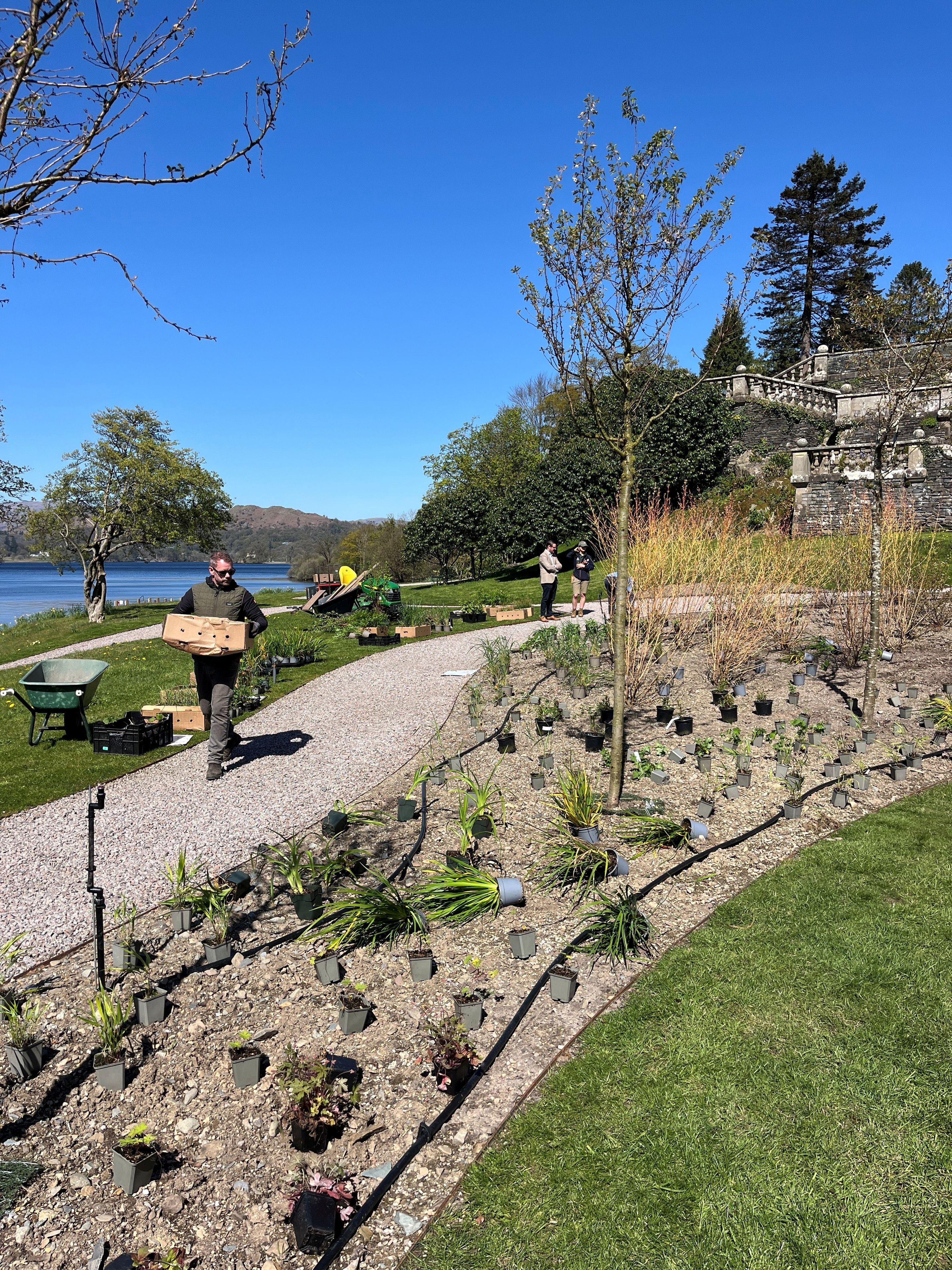 Garden Team working hard in the sun