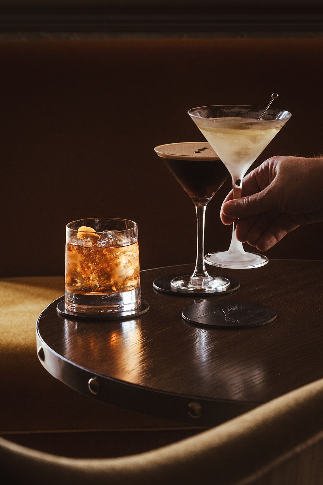Trio of cocktails