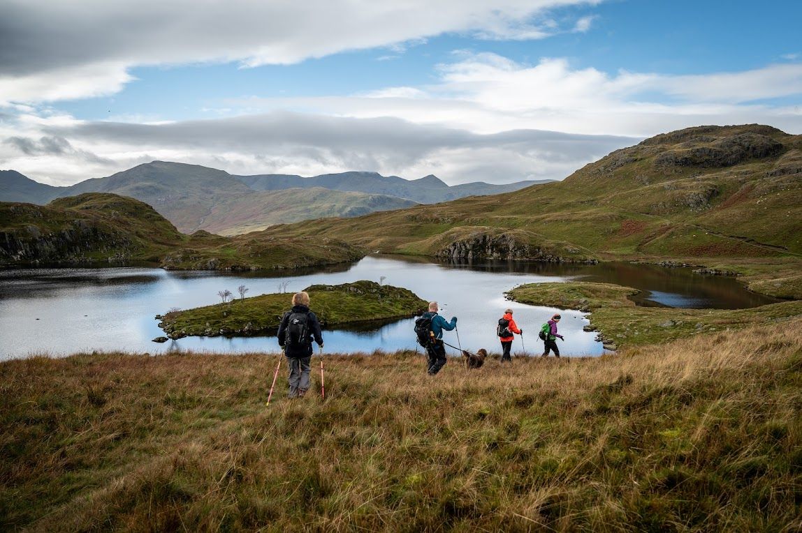 Group of people on a hike
